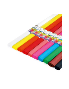 Hartie creponata Fiorello 170-1605, 50x200cm, diverse culori, set 10 role