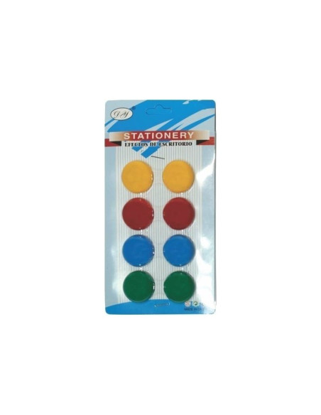 Magneti pentru tabla CNX X3008, diametru 30mm, diverse culori, set 8 buc