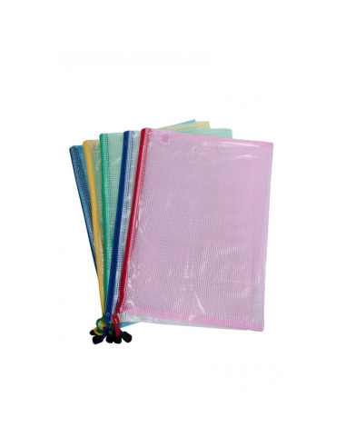 Mapa plastic CNX 655 / 881, cu fermoar zip, A4, panzata