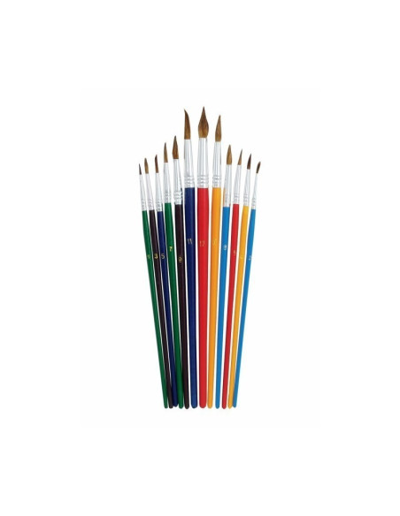Pensula Grand GR-252, varf subtire, set 12 buc