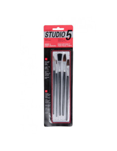 Pensula Cnx Sudio 30505-5, varf rotund, lat, set 5 buc
