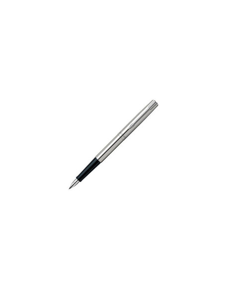 Stilou Parker Jotter Royal SS-CT 2030946, penita iridium, alimentare rezerve sau convertor Parker, corp metalic argintiu