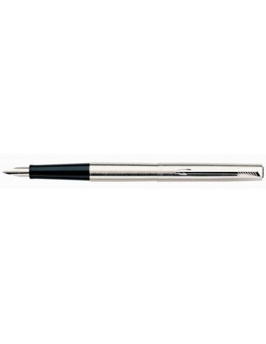 Stilou Parker Jotter Royal SS-CT 2030946, penita iridium, alimentare rezerve sau convertor Parker, corp metalic argintiu