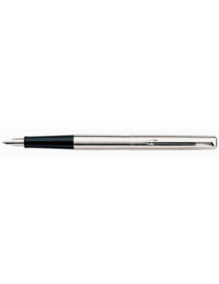 Stilou Parker Jotter Royal SS-CT 2030946, penita iridium, alimentare rezerve sau convertor Parker, corp metalic argintiu