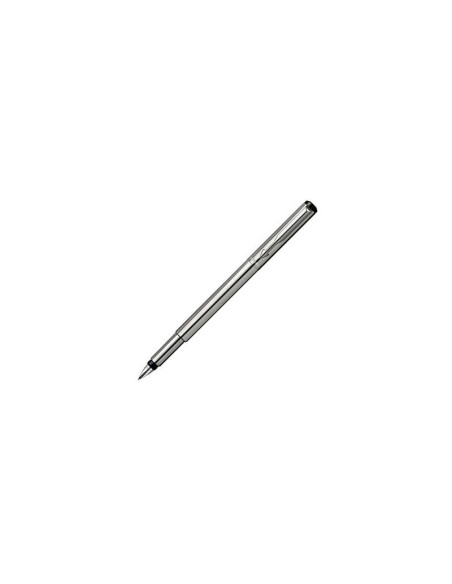 Stilou Parker Vector SS S0723480 2025445, penita iridium, alimentare rezerve sau convertor Parker, corp metalic argintiu