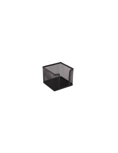 Suport cub hartie Office Cover, 100x100x80mm, negru, plasa metalica