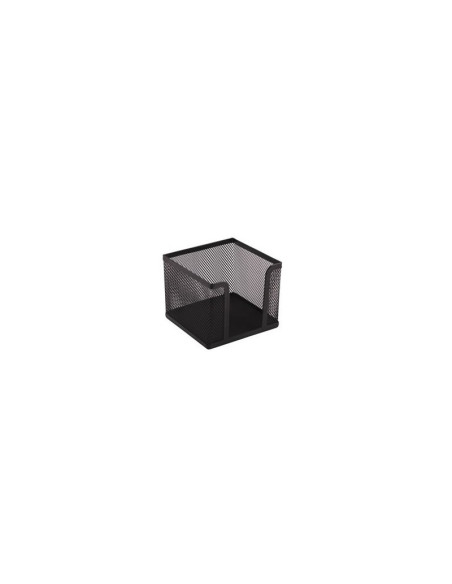Suport cub hartie Office Cover, 100x100x80mm, negru, plasa metalica