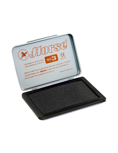 Tusiera Horse nr.3 140-1025, tusata, plastic, negru, 58x90mm