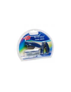Capsator Kangaro TRENDY-45M/Z3, 24/6, 15coli, albastru, blister (+ decapsator, + capse 24/6)