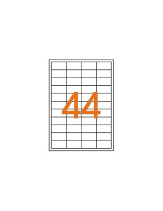 Etichete autocolante Etibox 119771, 44/A4, 48.5x25mm, permanente, colturi drepte, alb, top 100 coli (4400 etichete) 2