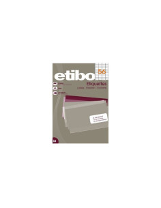 Etichete autocolante Etibox 119772, 56/A4, 52.5x21.2mm, permanente, colturi drepte, alb, top 100 coli (5600 etichete)