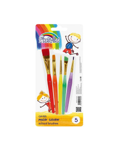 Pensula Fiorello GR-FB5, varf rotund, lat, lat oblic, blister 5 buc