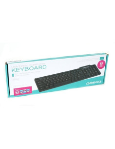 Tastatura Omega Standard OK05T, USB / microUSB, cablu 1.5m, + adaptor microUSB pentru tableta, negru 2