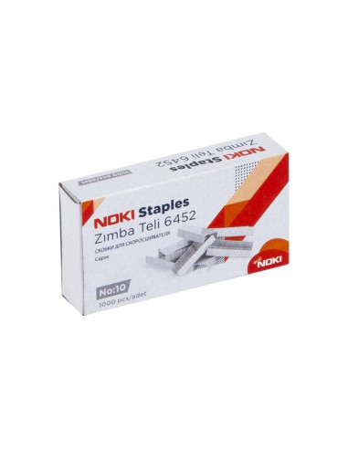 Capse Noki 6452, nr.10, 15 coli, alb/zincat, set 1000 buc