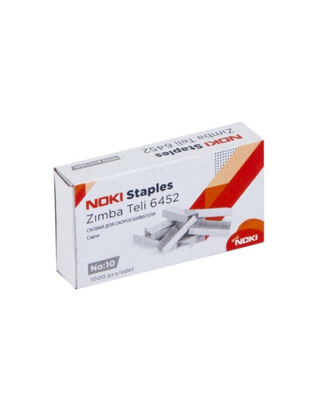 Capse Noki 6452, nr.10, 15 coli, alb/zincat, set 1000 buc