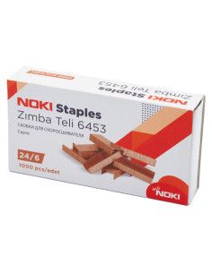 Capse Noki 6453, 24/6, 30 coli, auriu, set 1000 buc