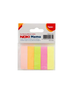 Notes adeziv index Noki 12060, 500 coli, 15x50mm, hartie, 5 culori neon