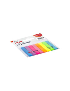 Notes adeziv index Noki 12401, 160 coli, 8x45mm, PVC, 8 culori neon