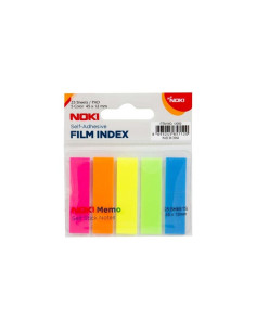 Notes adeziv index Noki 12050, 125 coli, 12x45mm, PVC, 5 culori