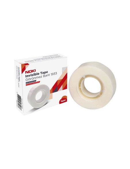 Banda adeziva Noki 1933, simpla, 19mm x 33m, transparent, acrilic