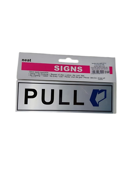 Semn indicator CNX PULL, carton plastifiat