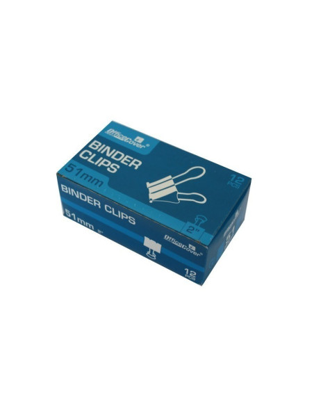 Clipsuri metalice Office Cover RM51, 51mm, negre, cutie 12 buc