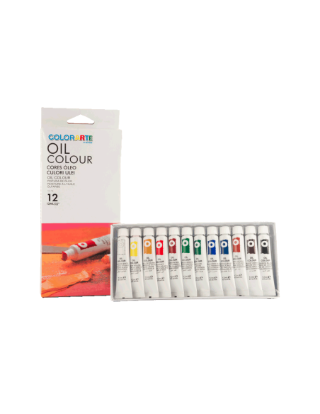 Culori ulei Colorarte, 12 culori x 12ml, EO1212C