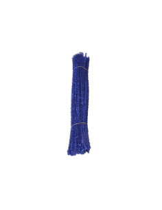 Accesorii creatie - sarma plusata, albastru, cu sclipici, set 25 buc, Colorarte