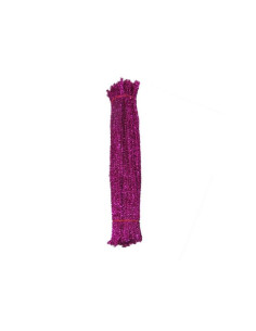 Accesorii creatie - sarma plusata, siclam, cu sclipici, set 25 buc, Colorarte