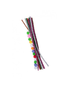 Accesorii creatie - sarma plusata, 18mm, cu Pom Pom, set 25 buc, Colorarte 2