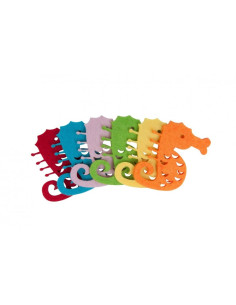 Accesorii creatie - cal de mare fetru, set 6 buc, Colorarte