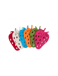 Accesorii creatie - capsuna fetru, set 6 buc, Colorarte