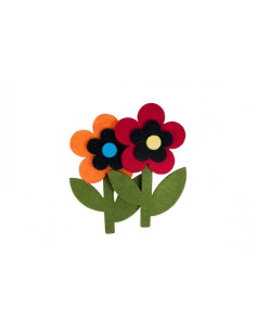 Accesorii creatie - floare fetru, set 2 buc, Colorarte