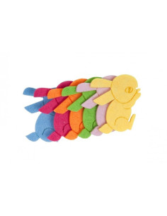 Accesorii creatie - iepure fetru, set 5-6 buc, Colorarte