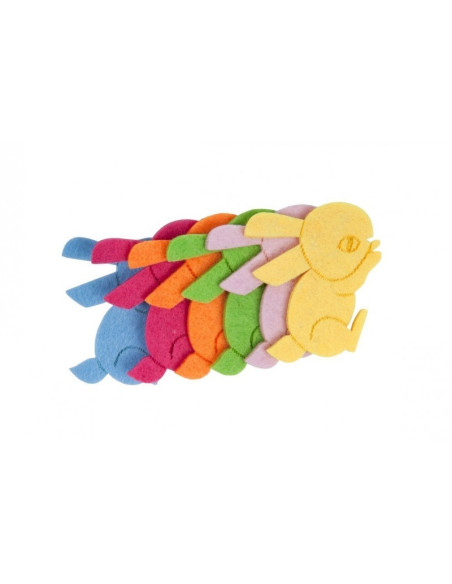 Accesorii creatie - iepure fetru, set 5-6 buc, Colorarte