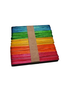 Accesorii creatie - lemn - betisoare, diverse culori, 1x11cm, set 50 buc, Colorarte