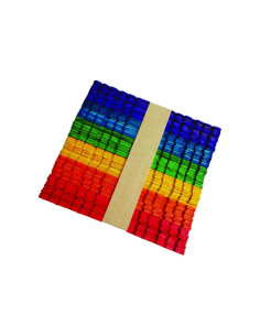Accesorii creatie - lemn - betisoare cu dinti, diverse culori, 1x11.2cm, set 50 buc, Colorarte