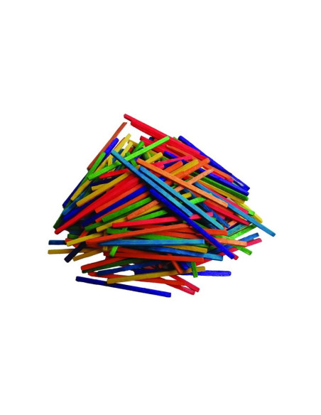 Accesorii creatie - lemn - betisoare mici chibrit, diverse culori, set 150 buc, Colorarte