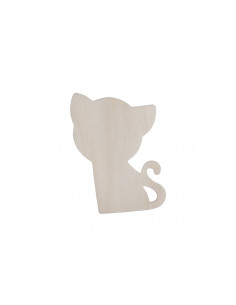 Accesorii creatie - lemn - pisici, set 4 buc, Colorarte