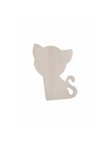 Accesorii creatie - lemn - pisici, set 4 buc, Colorarte