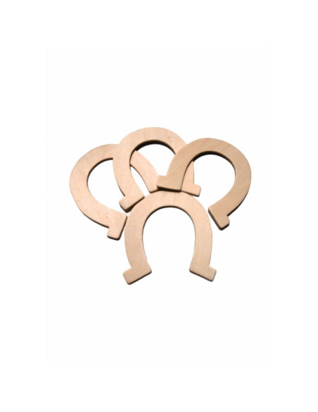 Accesorii creatie - lemn - potcoave, set 4 buc, Colorarte