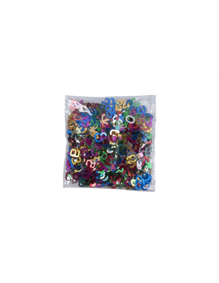 Accesorii creatie - cifre metal, diverse culori, cu sclipici, set 10-14g, Colorarte