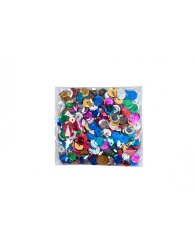 Accesorii creatie - paiete metal, 6mm, set 10-14g, Colorarte