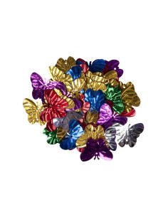 Accesorii creatie - fluturi metal, cu sclipici, set 10-14g, Colorarte