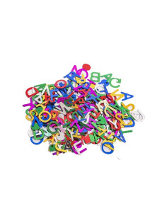 Accesorii creatie - litere metal, cu sclipici, set 10-14g, Colorarte