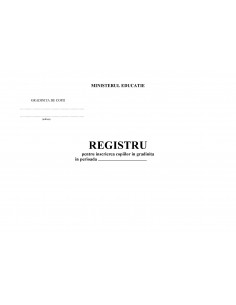 C002 Registru pentru înscrierea - coperta carton subtire (duplex), culoare alba 2