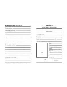 C046 Carnet de elev pentru scolile profesionale si de ucenici