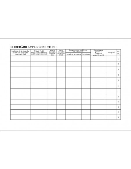 C088 Registru unic pentru invatamantul gimnazial, postliceal si de maistri - coperta imitatie piele