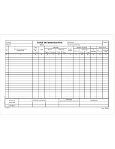 P009 Lista de inventariere 