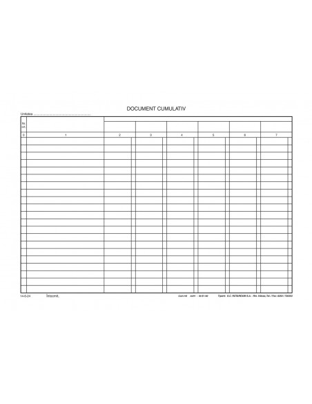 P011 Document cumulativ